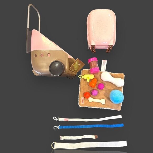 Dog Carrier Set Pink Pet Tote Carriers & Accessories Dog Toys, Leashes & Collars - Picture 7 of 11